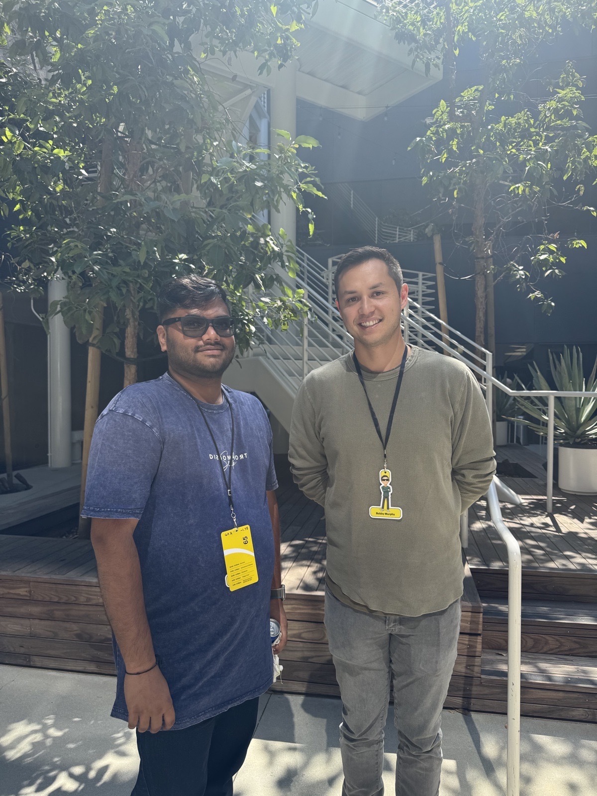 Kavin Kumar with Snap CTO at LensFest
