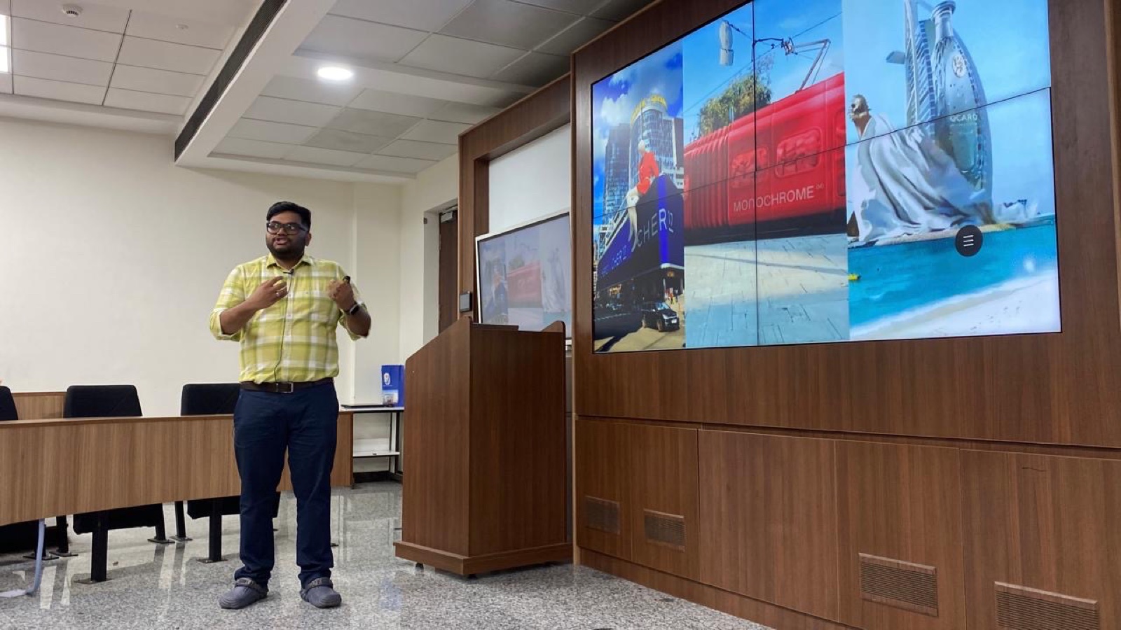 Kavin Kumar in an early session on immersive brand experiences, Bangalore