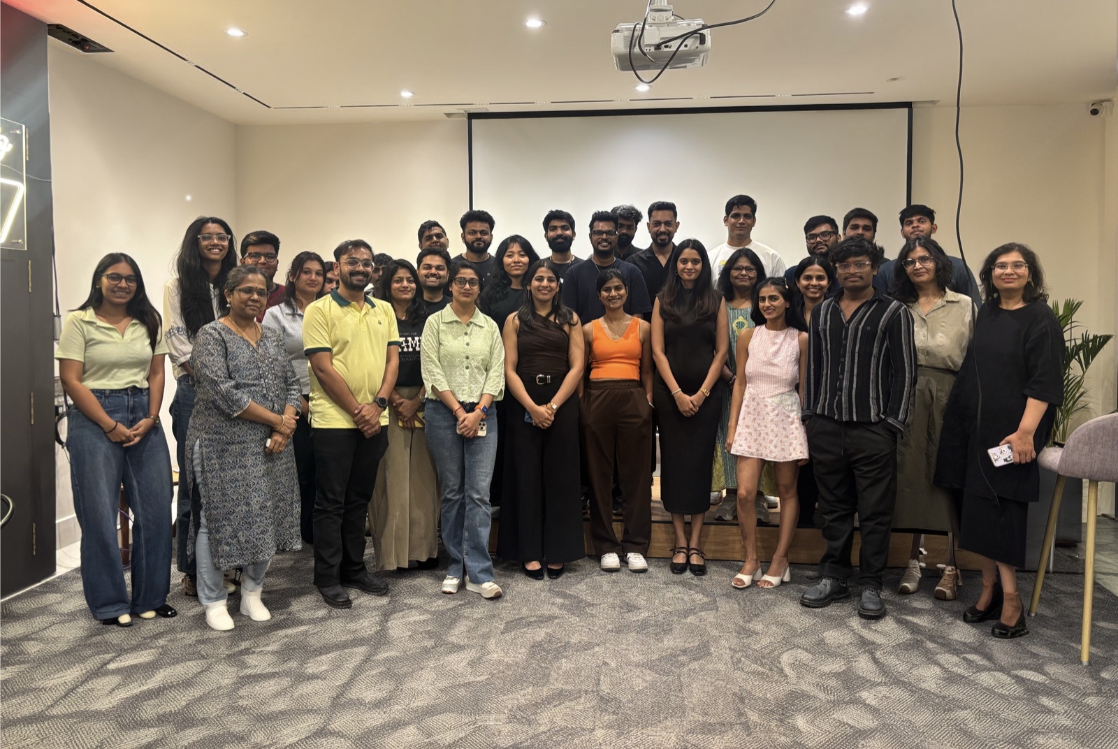 Group photo from an AR workshop in Bangalore with 25+ participants