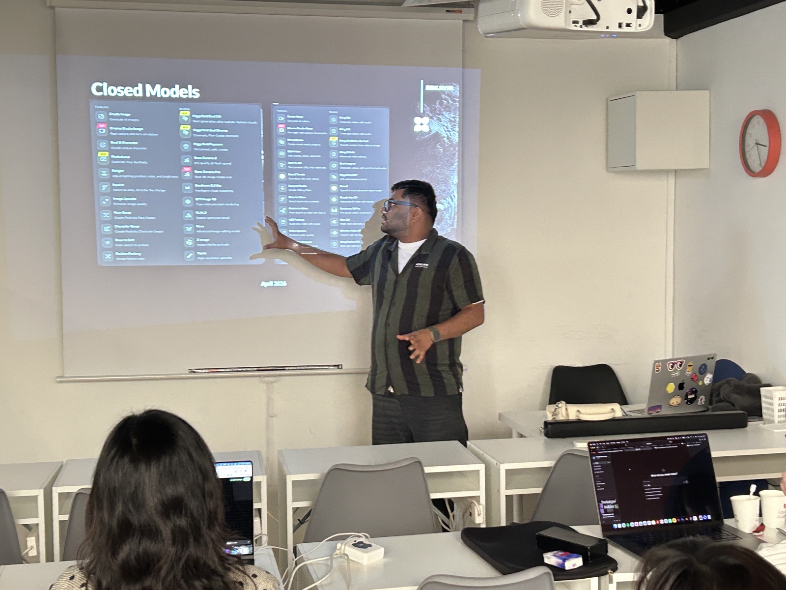 Kavin Kumar presenting at the Flora AI workshop in Singapore 2026