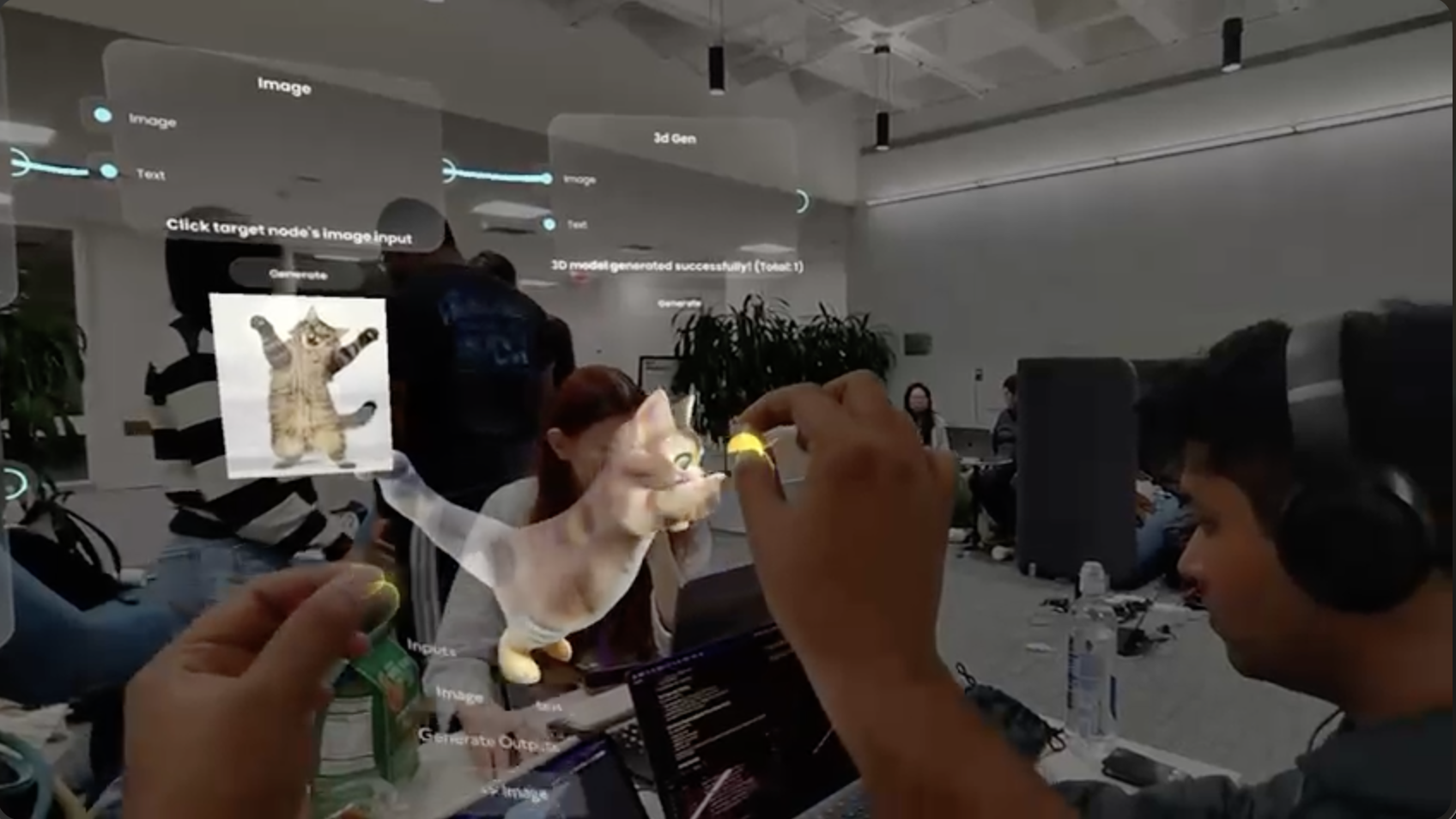 Noodle node canvas for sketch to 3D workflow