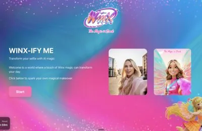 Winx-ify Me gen-AI selfie experience